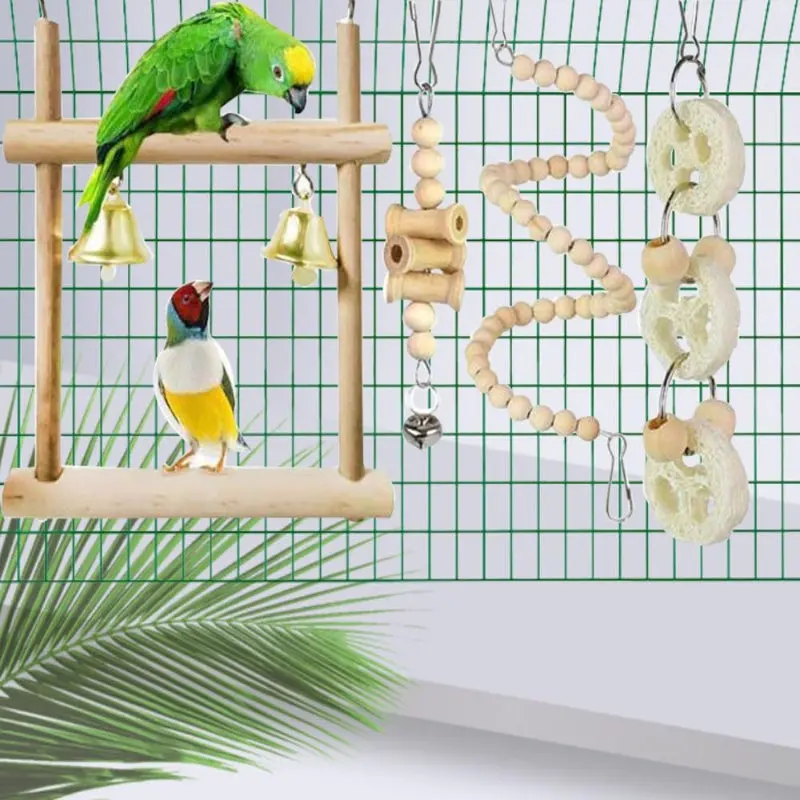 Multifunctional Bird Cage Toy Set 1