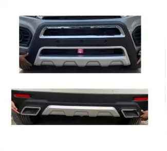 Maruti Suzuki Breeza 2020-2022 Front And Rear Bumper Guard In High Quality Abs Material 1
