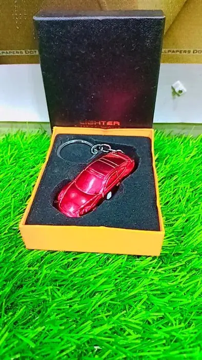 Car Shape Rechargeable Lighter Car Keychain 1