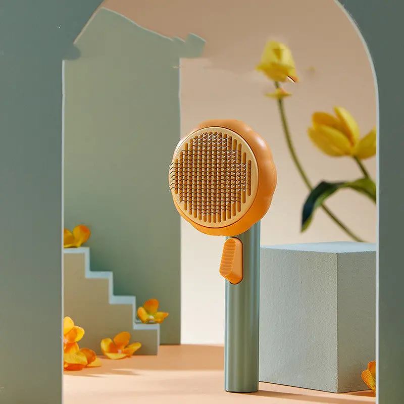 Self-Cleaning Cat Wire Comb Brush 4