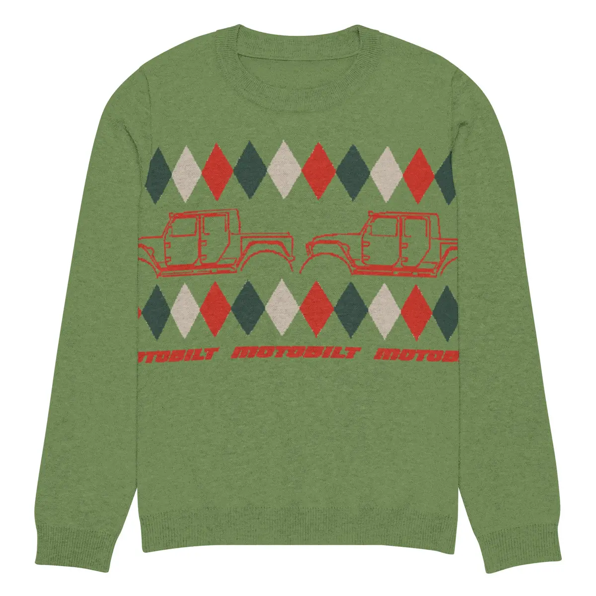 Sleigh-Free Santa, Offroad Edition Christmas Sweater 7