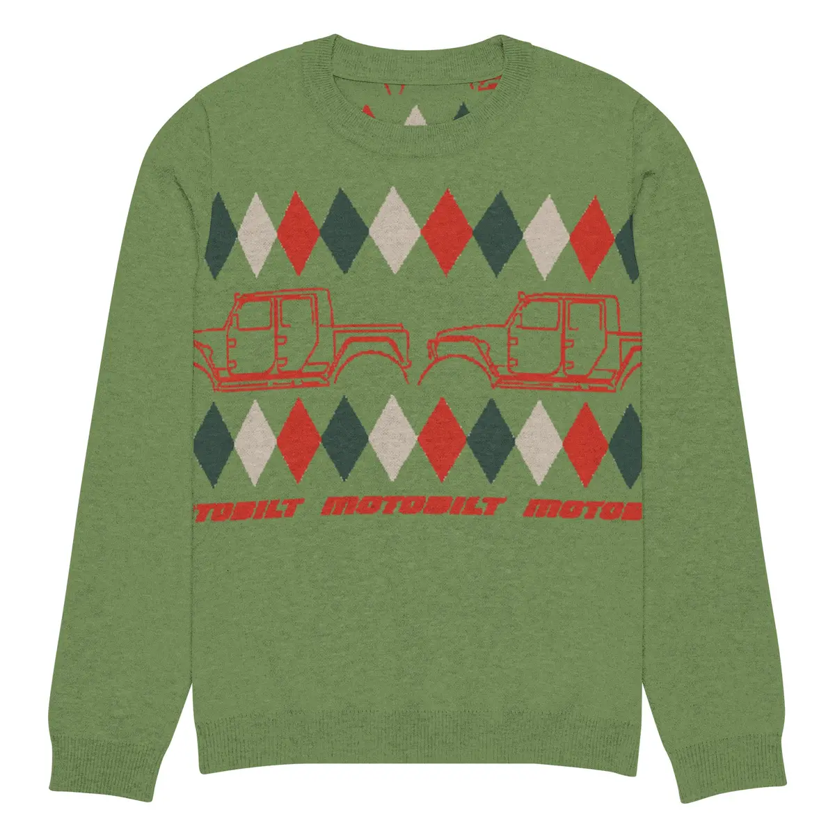 Sleigh-Free Santa, Offroad Edition Christmas Sweater 8