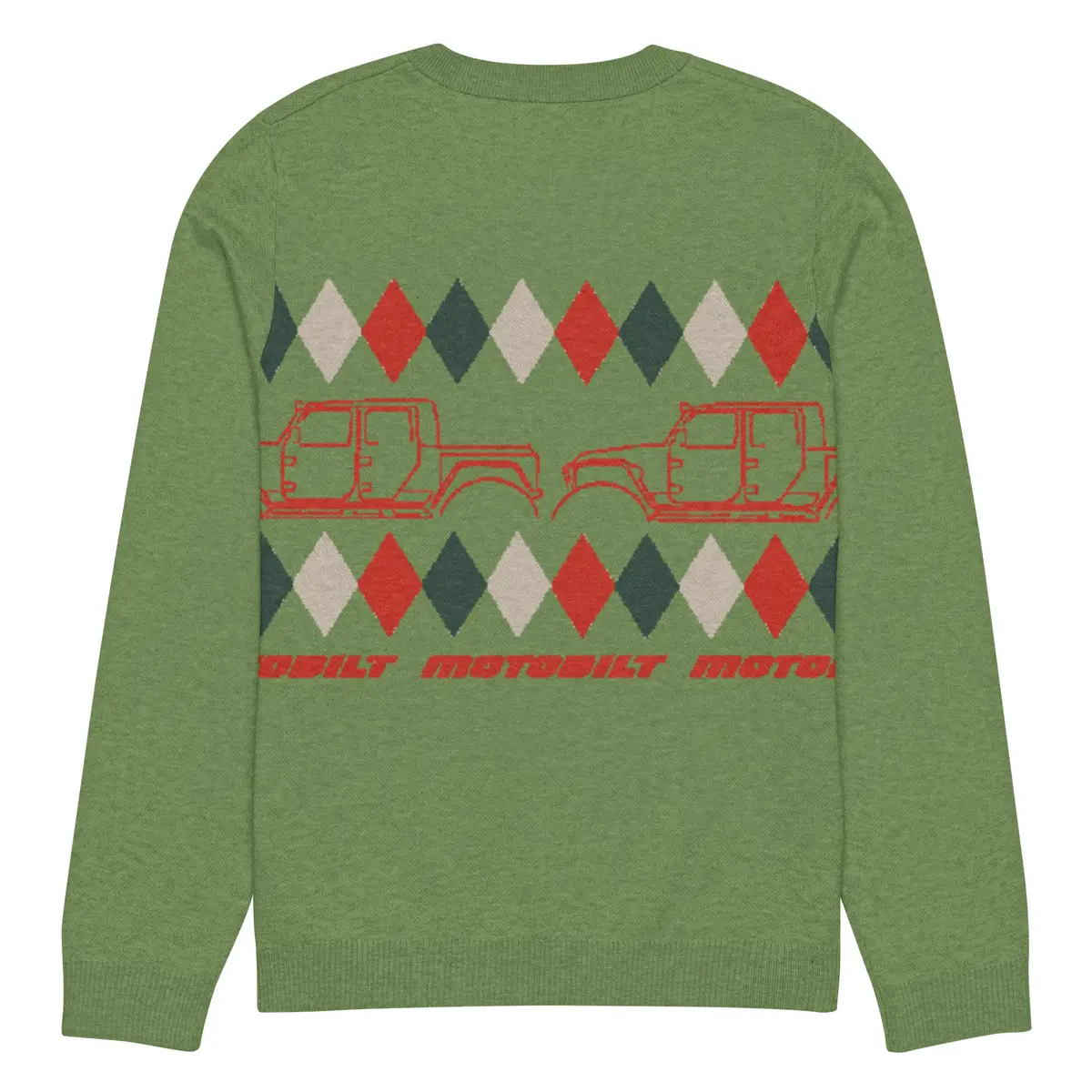 Sleigh-Free Santa, Offroad Edition Christmas Sweater 4