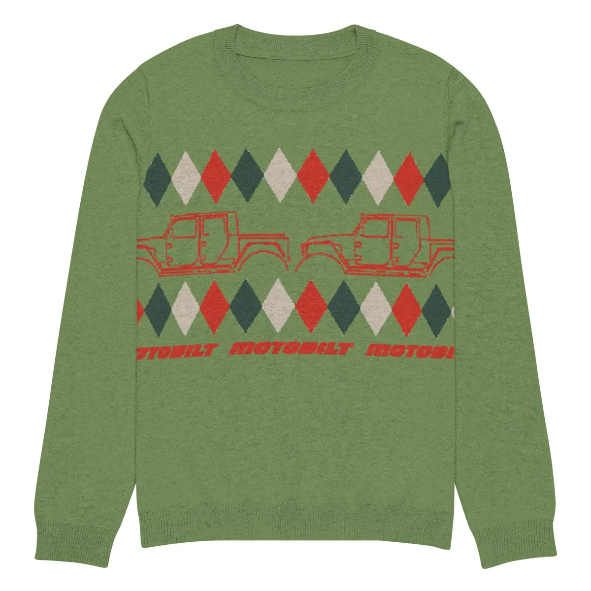 Sleigh-Free Santa, Offroad Edition Christmas Sweater 5