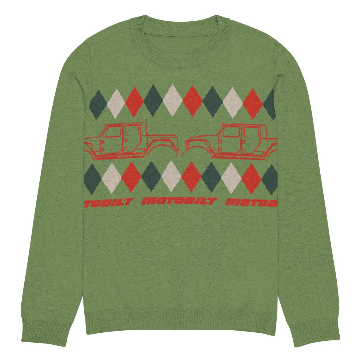 Sleigh-Free Santa, Offroad Edition Christmas Sweater 4