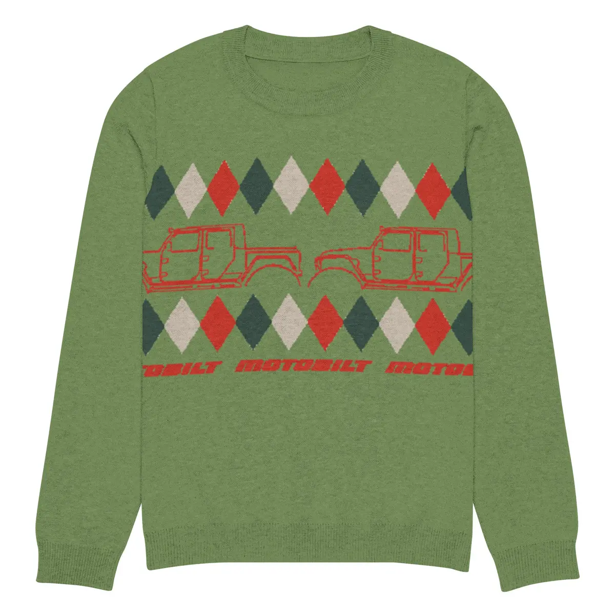 Sleigh-Free Santa, Offroad Edition Christmas Sweater 3