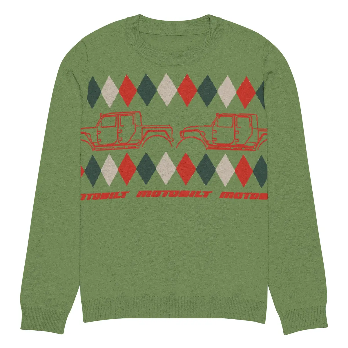 Sleigh-Free Santa, Offroad Edition Christmas Sweater 6