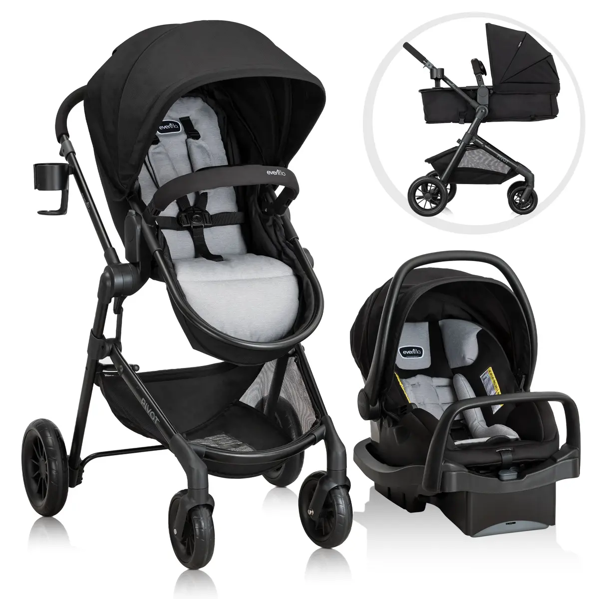 Pivot Modular Travel System With Litemax Infant Car Seat 4