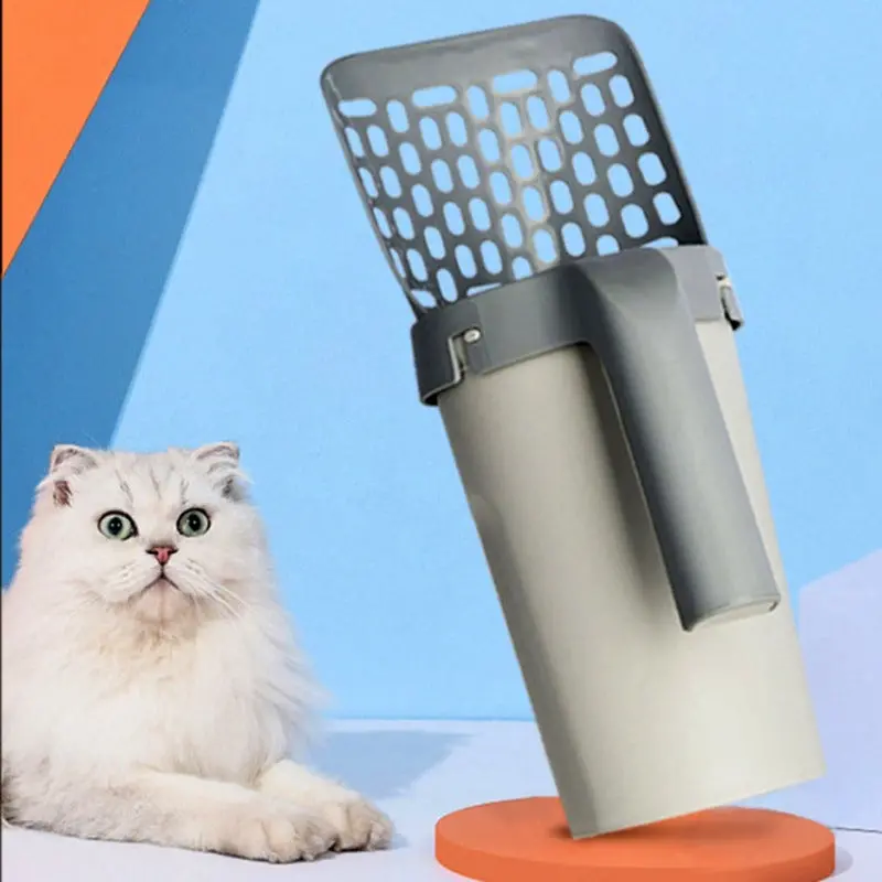Integrated Cat Litter Scoop Shovel 1