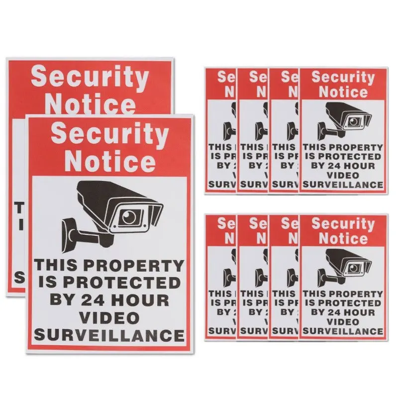 Security Notice Sticker Decal Camera Logo 1