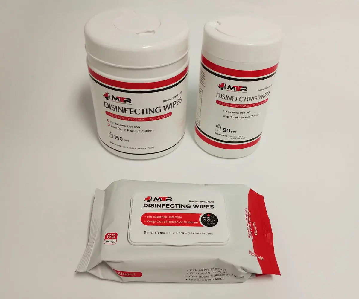Disinfectant Wipes - 75% Alcohol - In Stock 1