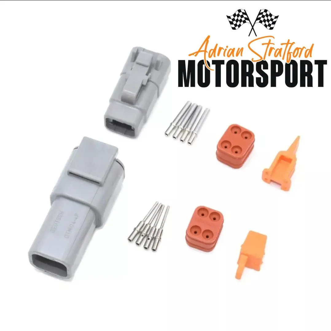 Deutsch Dtm Style 4 Pin Connector Set With Genuine Pins 1