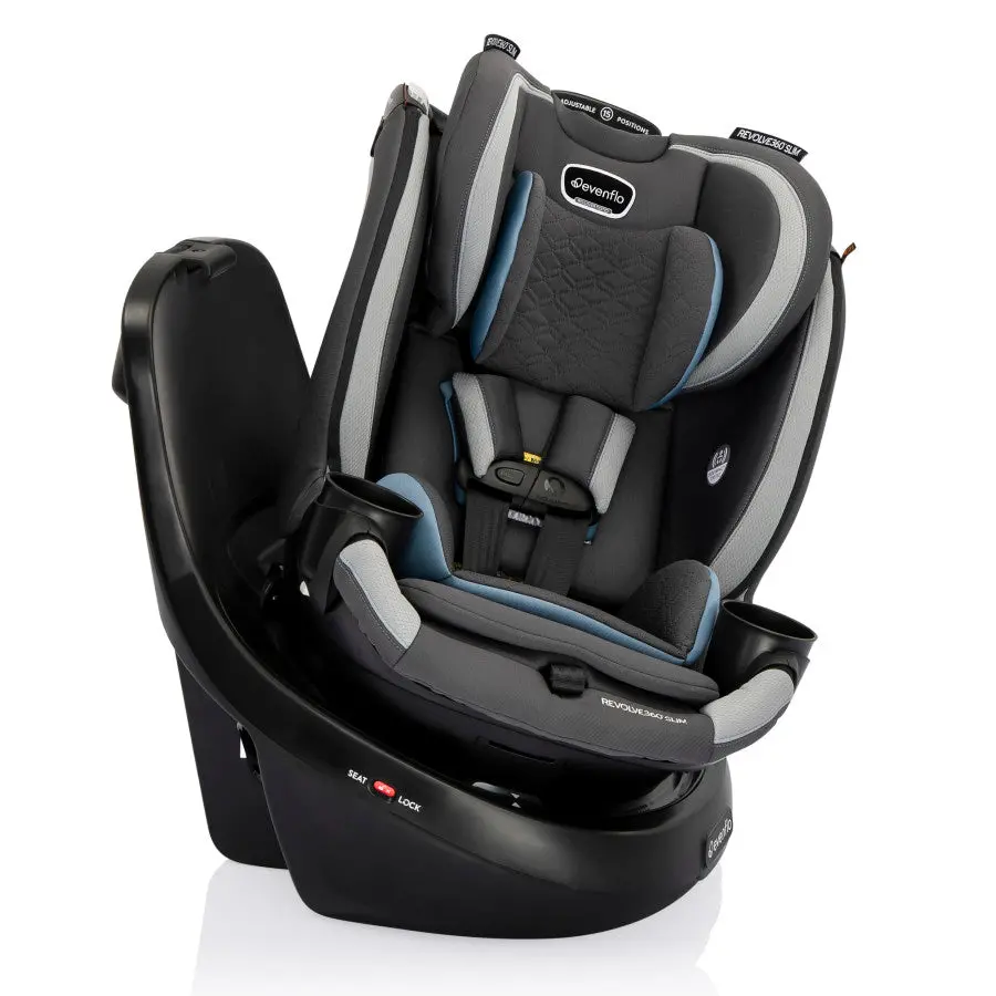 Revolve360 Slim 2-In-1 Rotational Car Seat With Quick Clean Cover Support 1