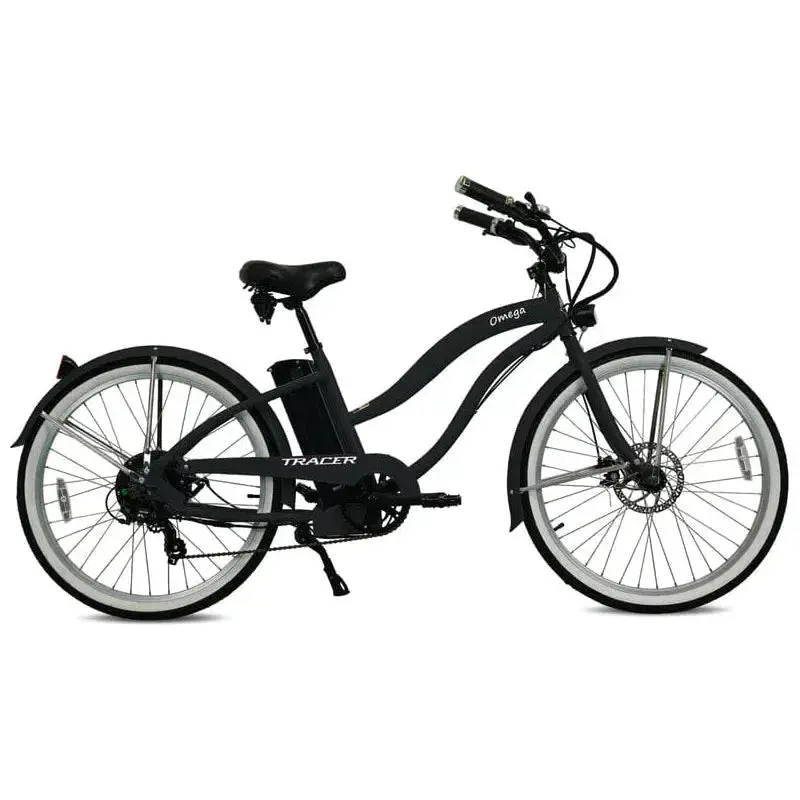 Tracer Omega 26" 7 Speed Electric Beach Cruiser Bike For Women - 800 Watt, 48V 4