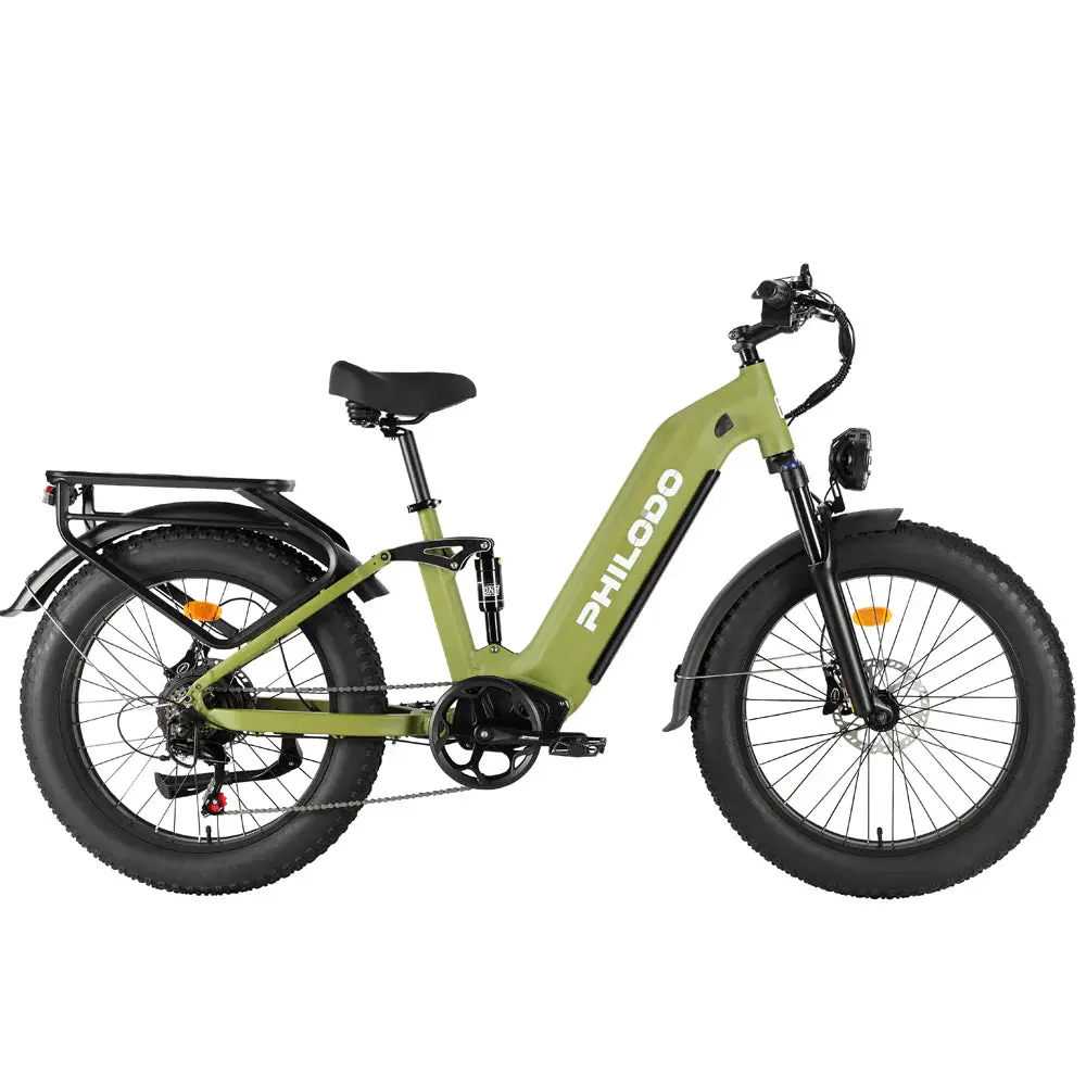 Philodo Falcon - 60V Dual Motor Full Suspension Step-Through Electric Bike  - Top Speed 28Mph - 4000W 1