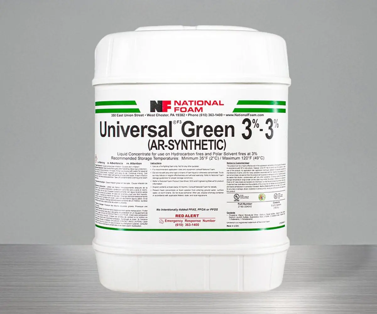 Firefighting Extinguishing Foam - Universal®F3 Green 3%-3% 1