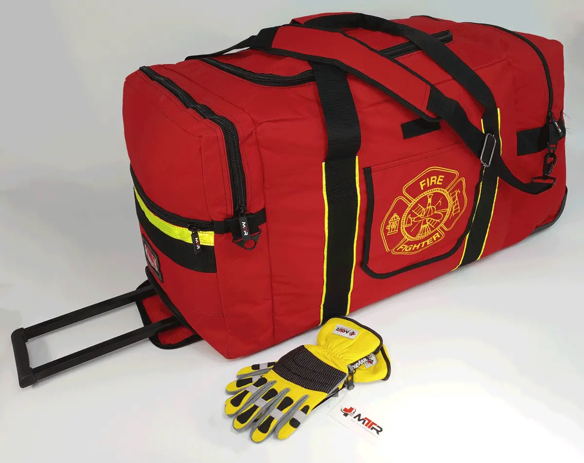 Mtr Firefighter Gear Bag - With Wheels & Extendable Handle 1