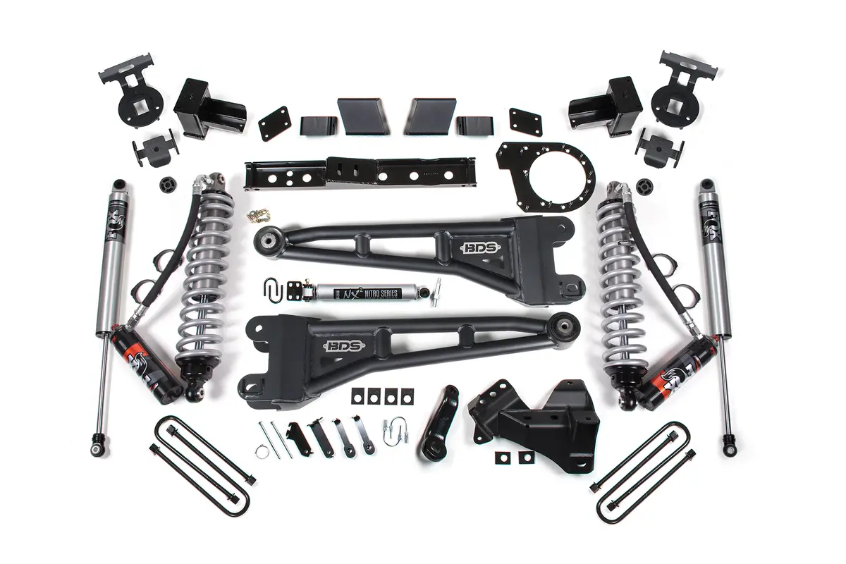 7 Inch Lift Kit W/ Radius Arm | Fox 2.5 Coilover Conversion - Performance Elite | Ford F350 Super Duty Drw (23-26) 4Wd | Diesel 2