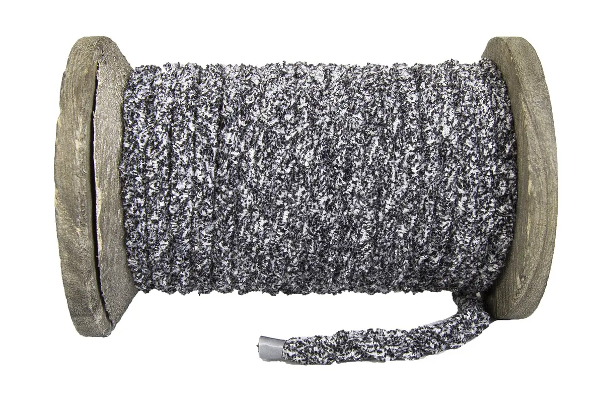 Twisted Chenille Rope (Salt & Pepper) 1