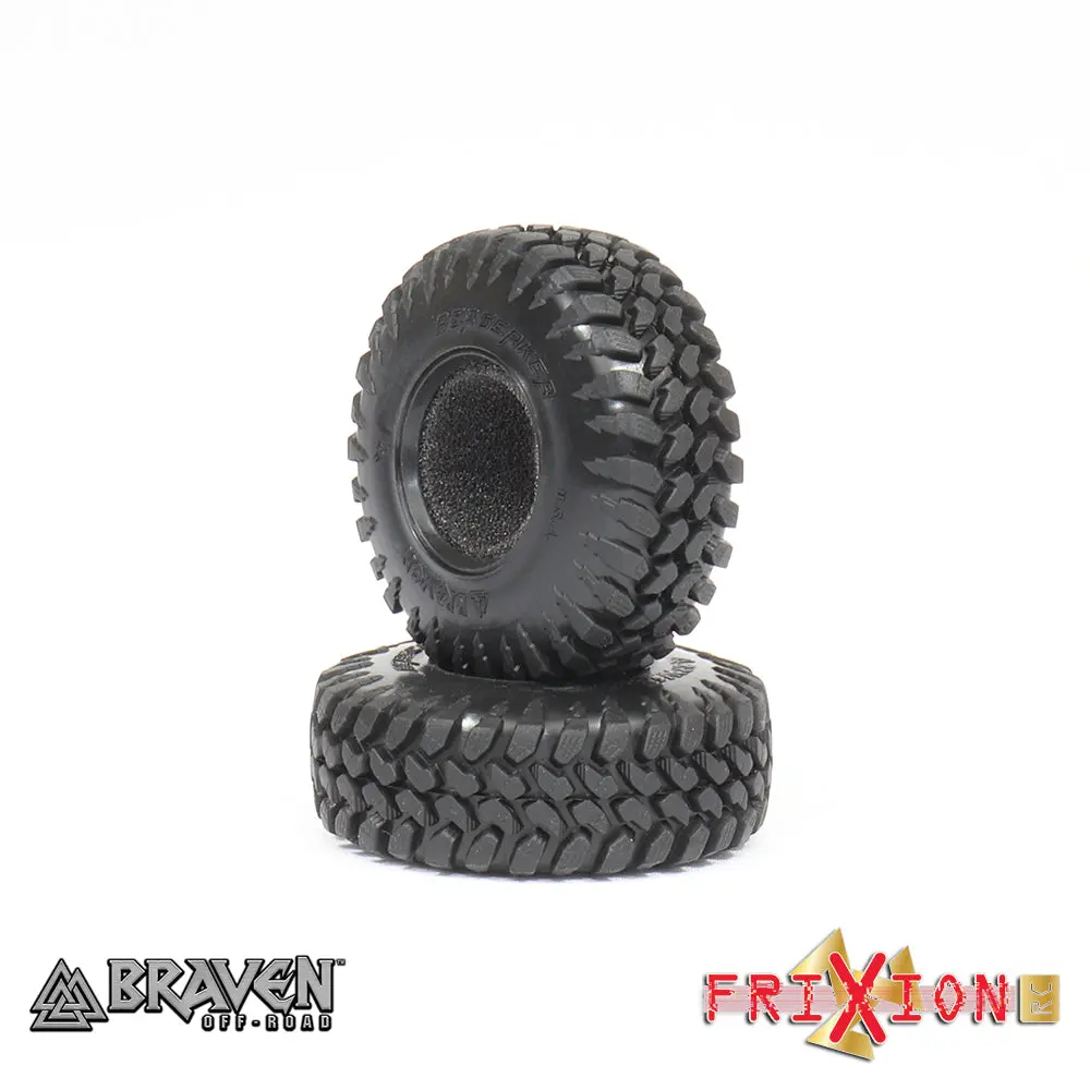 Fxbzk1ak - 1" Braven Berserker R/C Scale Tire + Foam // Alien Kompound - 2 Pcs 1