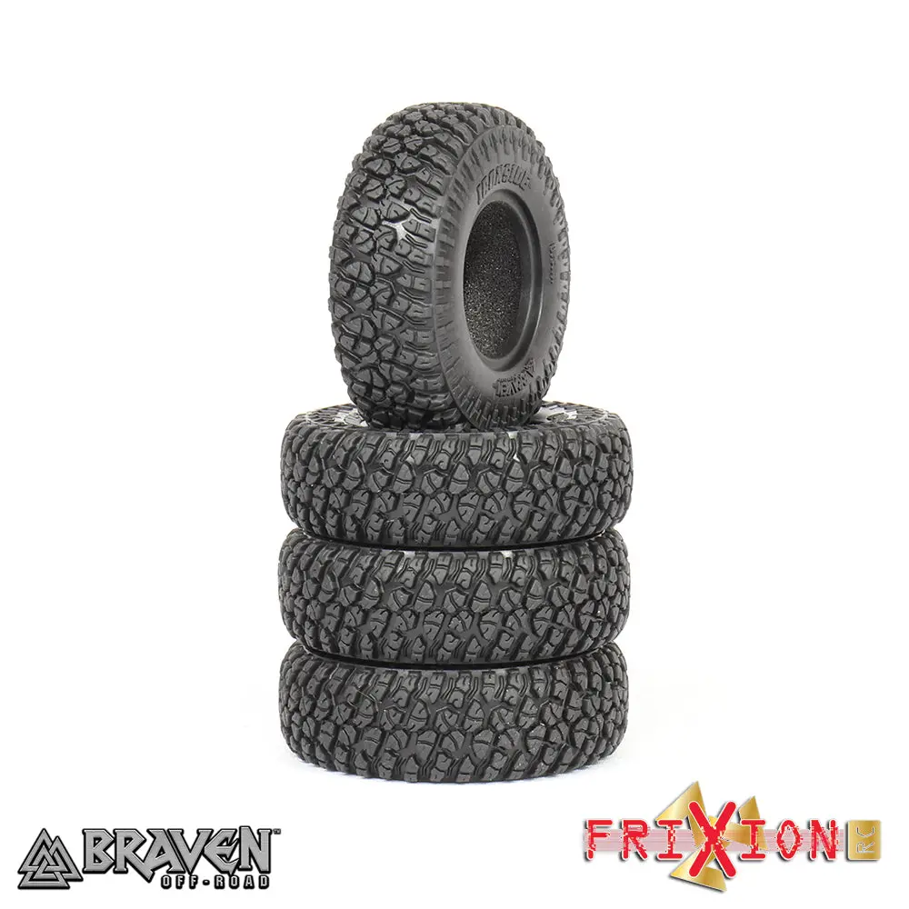 Fxisd1ak - 1” Braven Ironside Scale Tires + Standard Foam // Alien Kompound // 2 Tires + 2 Foams Per Pack 1