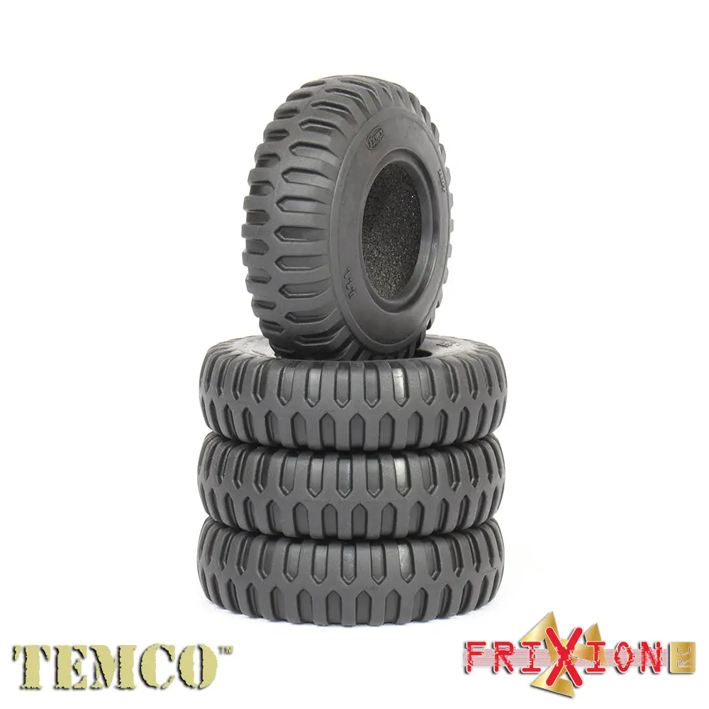 Fxtndt1ak - 1” Temco Ndt Scale Tires + Standard  Foam // Alien Kompound // 2 Tires + 2 Foams Per Pack 1