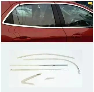 Honda Amaze 2015 Full Windows Chrome Garnish 1
