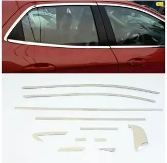 Honda City 2009 Full Window Chrome Garnish Trim 1