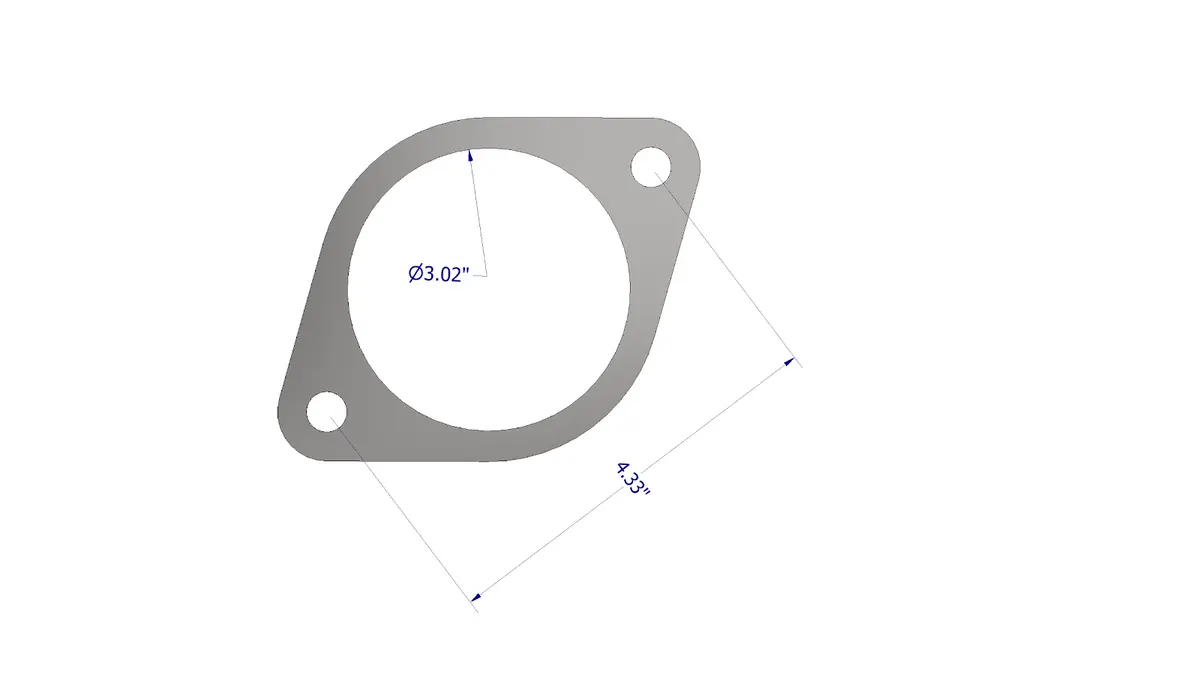 Exhaust Flange For Ford 2.3L Ecoboost 1