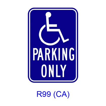 Accessible Parking Only [Symb] R99(Ca) 1