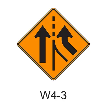 Added Lane W4-3 1