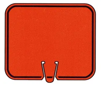 Cone Sign Blank Orange 1