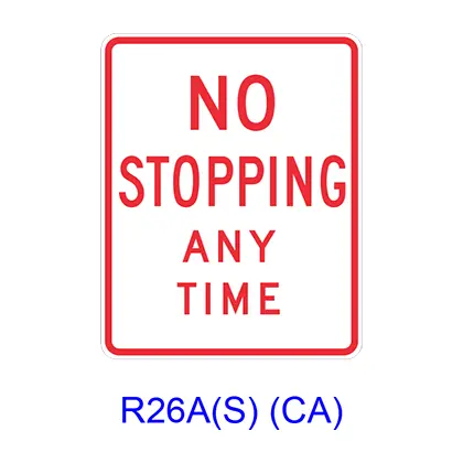 No Stopping Any Time R26(S)(Ca) 1