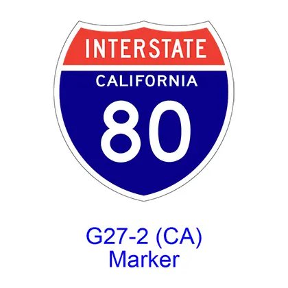Interstate Route Marker G27-2(Ca) 1