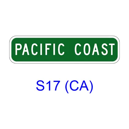 Bicycle Route Name Marker S17(Ca) 1