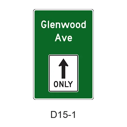 Combination Lane-Use/Destination D15-1 1
