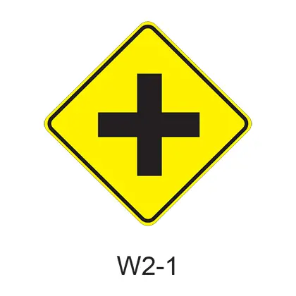 Intersection Warning W2-1 1