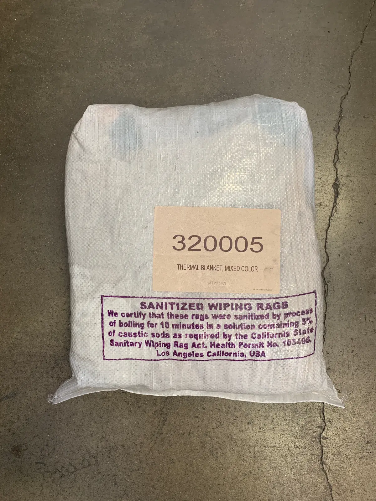 Rags Thermal Blanket 5 Lb Bag 1