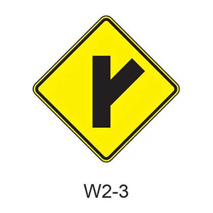 Intersection Warning W2-3 1