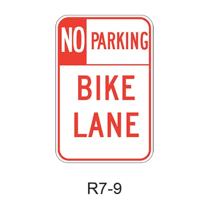 No Parking Bike Lane R7-9 1