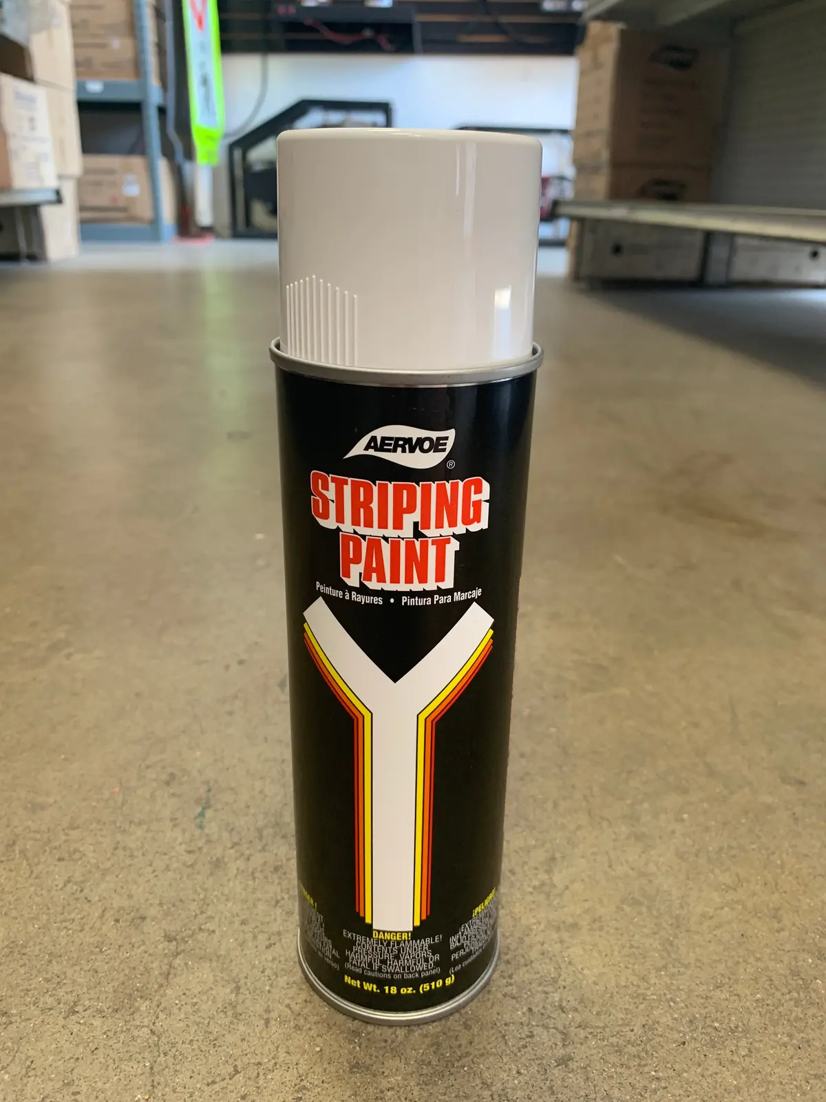 Striping Paint Spray White 1