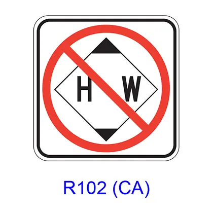 Hazardous Waste Prohibited [Symbol] R102(Ca) 1