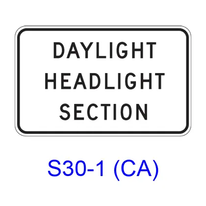 Daylight Headlight Section S30-1(Ca) 1