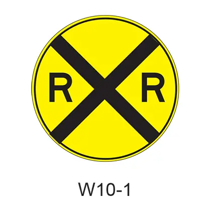 Grade Crossing Advance Warning W10-1 1