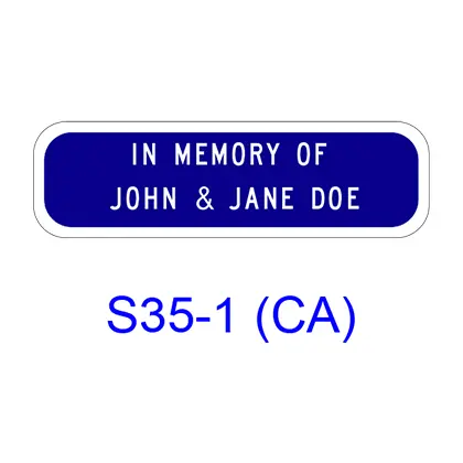 In Memory Of Xxx - 1 Person S35-1(Ca) 1