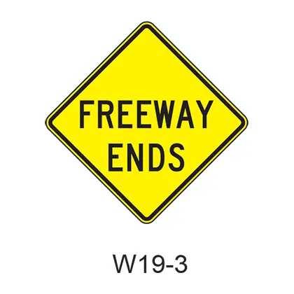 Freeway Ends W19-3 1