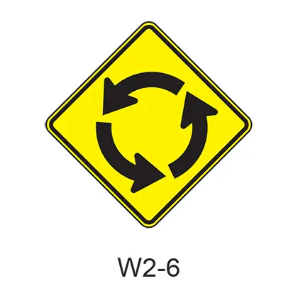 Intersection Warning (Circular) W2-6 1