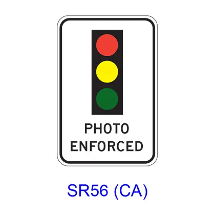 Traffic Signal Photo Enforced [Symbol] Sr56(Ca) 1