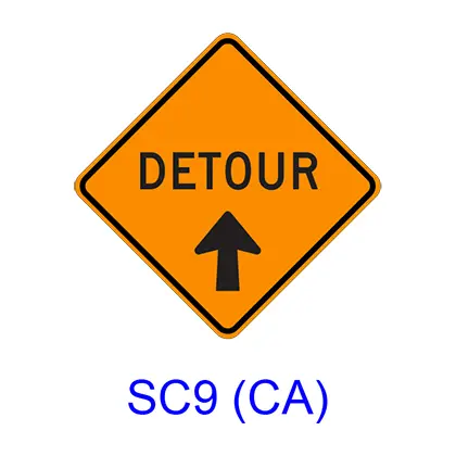 Fwy Detour With Arrow Sc9 (Ca) 1