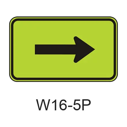 Supplemental Arrow [Plaque] W16-5P 1